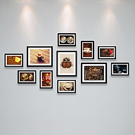 Bộ Khung Hình Treo Tường Trang Trí Quán Cafe (Cà Phê) Đẹp Và Chất Tặng Kèm bộ ảnh như hình mẫu, đinh treo tranh và sơ đồ treo - PGC255 thumbnail
