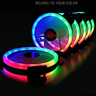 Quạt led RGB 12cm Coolmoon sunshine cho máy tính - hàng nhập khẩu thumbnail
