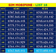 SIM SỐ ĐẸP MOBIFONE - LIST 18 (MBFDS18) - Số dễ nhớ, thần tài, lộc phát, số cặp - ĐĂNG KÝ ĐÚNG CHỦ ONLINE - Hàng chính hãng thumbnail