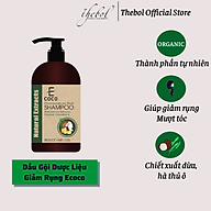 Dầu gội dược liệu sạch rụng tóc Ecoco với chiết xuất tự nhiên, dừa, hà thủ ô 336g thumbnail