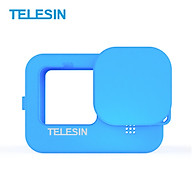 TELESIN Action Camera Protective Case Cover Soft Silicone with Lens Cap Lanyard Protection Accessories Replacement for thumbnail