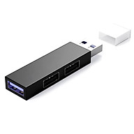 Portable Mini USB Adapter 3 Ports USB Hub Multifunctional 3-in-1 Hub USB Extension Converter for PC Laptop Black thumbnail