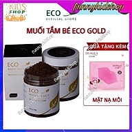 MUỐI TẮM THẢO DƯỢC ECO GOLD 400G - Muối tắm bé - Muối tắm eco gold- Muối tắm gold eco tặng mặt nạ môi cho mẹ thumbnail