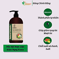 Dầu gội dược liệu sạch hỗ trợ điều trị rụng tóc Ecoco với chiết xuất sả chanh, bưởi thumbnail