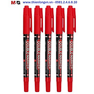 Combo 5 cây bút dạ kính hai đầu M&G - 2130 màu đỏ thumbnail