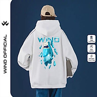 Áo hoodie unisex WIND form rộng nỉ nam nữ Tuyết HD22 thời trang thu đông oversize thumbnail
