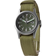 Smith & Wesson Men s SWW-1464-OD Military Silver-Tone Watch with Interchangeable Canvas Bands thumbnail
