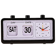 Retro Fashion Flip Clock Digtal Flip Day Date Time Display Clock thumbnail