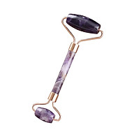 Double Head Purple Jade Roller Natural Amethyst Stone Face Massager Eye Face Neck Facial Slimming Beauty Health Care thumbnail
