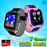 Đồng hồ Điện thoại có 7 GAME Giải trí, Hỗ trợ Thẻ nhớ 32G Music, lắp Sim không cần Đăng ký 4G, Thêm danh bạ dễ dàng không cần ứng dụng - Hàng nhập khẩu thumbnail