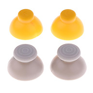 4 Pieces Bundle Replacement Joystick Analog Stick Cap Covers (2 Gray Left Cap Covers + 2 Yellow Right Cap Covers) for Gamecube Controller thumbnail