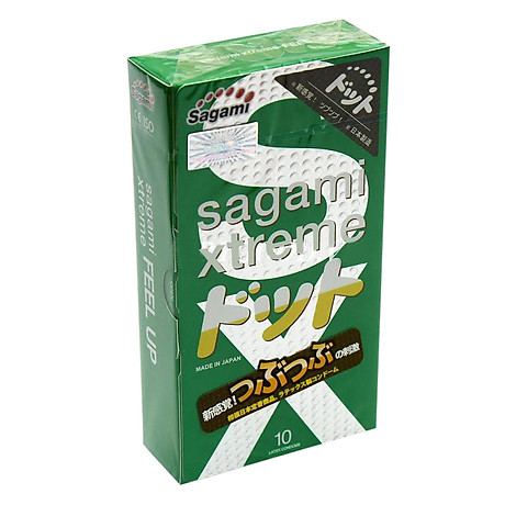 Bao cao su sagami xtreme green - hộp 10 chiếc 1