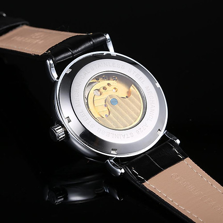 Forsining men fashion luxury hollow watch classic charm automatic mechanical wrist watch 7