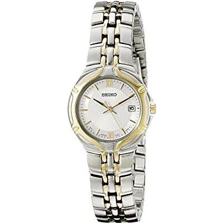 Seiko women s sxd646 two-tone stainless steel watch 1