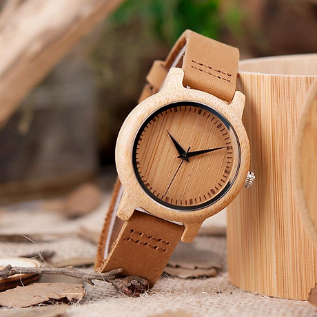 Bobo bird men s wooden watch with leather strap quartz movement sports casual watches gift with box 4
