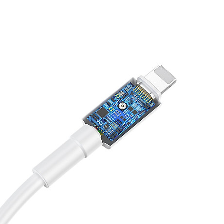 Dây cáp sạc nhanh 18W USB Type-C to Lightning hiệu Baseus Mini White cho iPhone iPad (Hỗ trợ sạc nhanh PD 3.0, trang bị chip sạc thông minh, tốc độ truyền tải dữ liệu tốc độ cao 480Mbps) - Hàng nhập khẩu 3