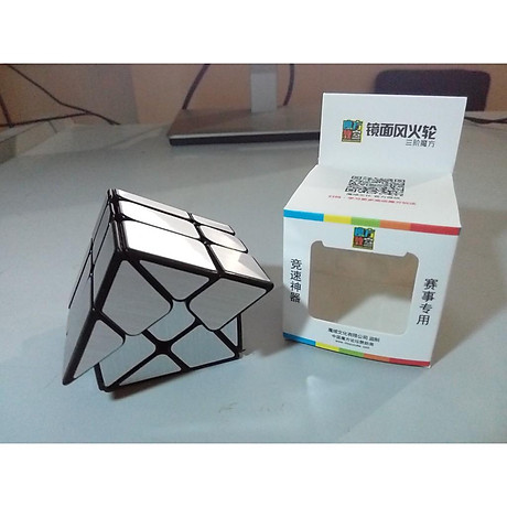 Đồ chơi ảo thuật Rubik s cube Mofang JiaoShi Windmill mirror - Rubik gương bạc 1