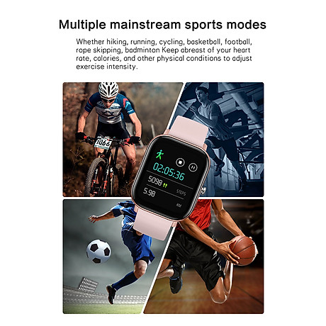 Senbono p8 smart watch bracelet waterproof touch-screen silicone strap heart rate fitness watch multiple sports mode 7