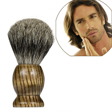 Gobestart ZY Pure Badger Hair Shaving Brush Wood Handle Best Shave Barber 2
