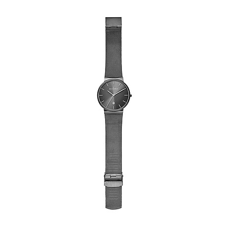 Skagen men s ancher stainless steel and mesh quartz watch 6