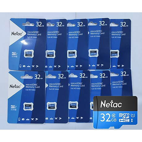 COMBO 10 THẺ NHỚ MICRO SD NETAC 32GB - HÀNG CHÍNH HÃNG 1