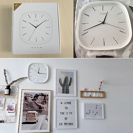 New chingmi qm-gz001 wall clock ultra-quiet ultra-precise famous designer design simple style for free life 7
