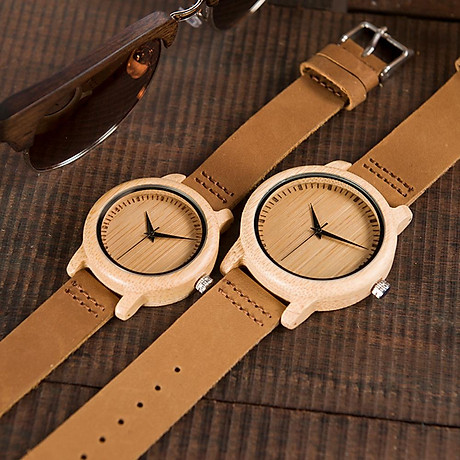 Bobo bird men s wooden watch with leather strap quartz movement sports casual watches gift with box 8