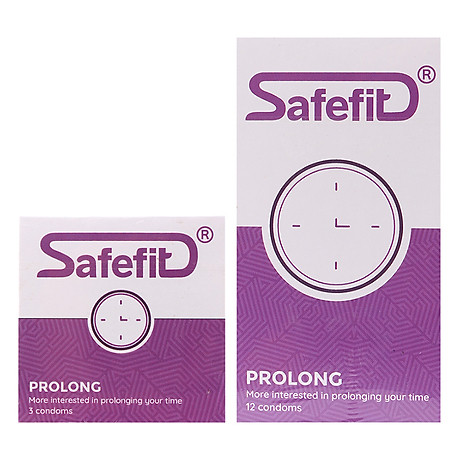 Hộp bao cao su safefit prolong (12 cái hộp) - tặng 1 hộp bao cao su safefit prolong (3 cái hộp) 1