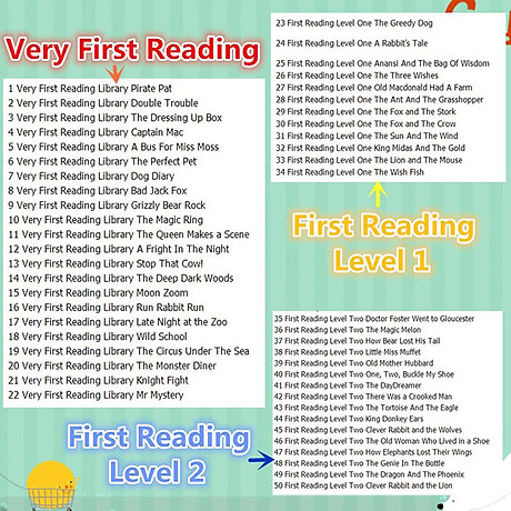 Usborne my first reading library - bộ xanh 50 cuốn 8