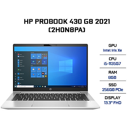 HP Probook 430 G8 (2H0N8PA) Core I5 1135G7 8GB 256GB SSD Win 10, Giáẻ