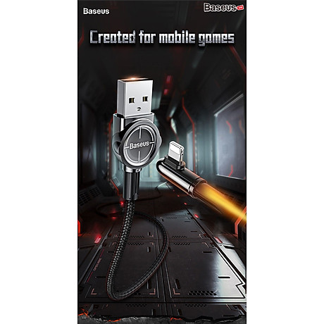 Cáp sạc chơi game siêu bền Baseus Exciting Mobile Game Lightning Cable cho iPhone iPad (2.4A, Fast Charging) - Hàng Chính Hãng 2