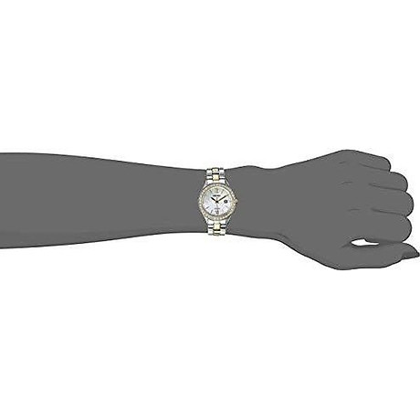 Seiko women s sut074 dress two-tone stainless steel swarovski crystal-accented solar watch 2