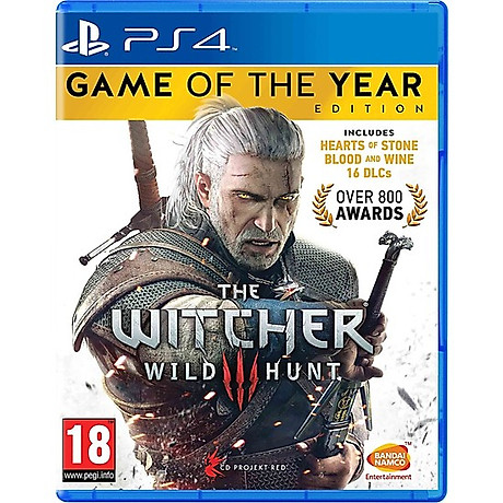 Đĩa game ps4 the witcher 3 wild hunt game of the year edition -hàng nhập khẩu 1