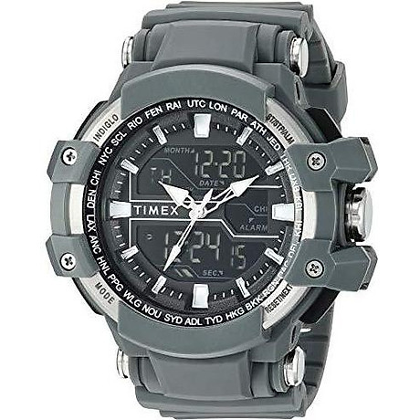 Timex men s tw5m22600 tactic dgtl big combo dark gray negative resin strap watch 10