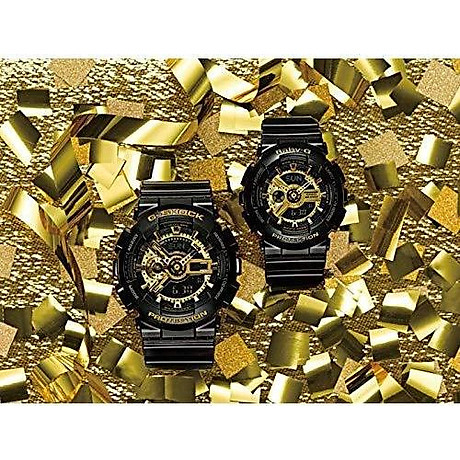 G-shock men s x-large combi ga110 black gold watch 3