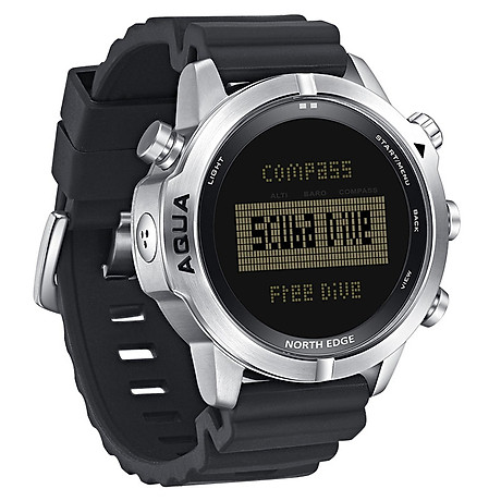 Men sports digital analog watch diving watch steel business wrist watch altimeter compass 200m waterproof 4