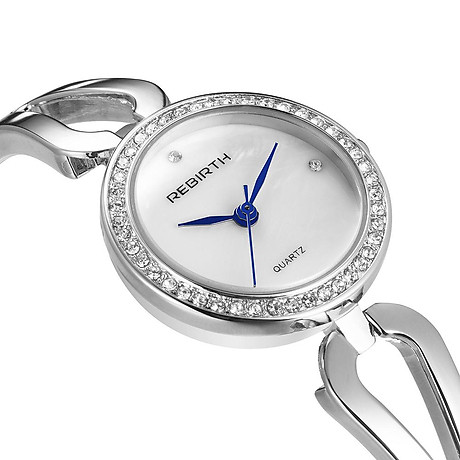 Đồng hồ đeo tay nữ relogio feminino thạch anh chống nước - bạc 6