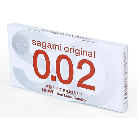 Bao cao su sagami original 0.02 cao cấp siêu mỏng (hộp 2 chiếc) 1