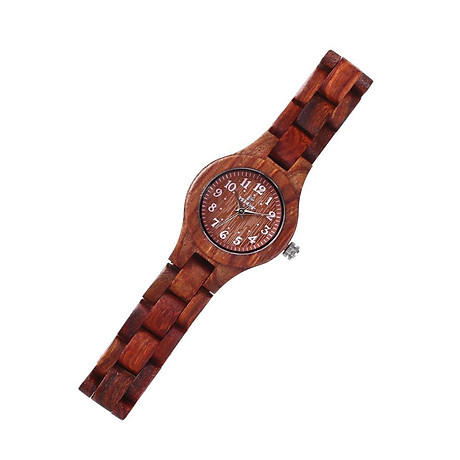 Đồng hồ nữ bằng gỗ đàn hương redear thạch anh nhẹ nhàng cổ điển 7