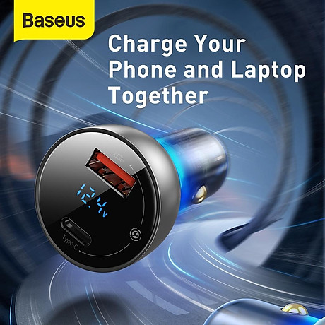 Tẩu sạc nhanh 65W trên xe hơi Baseus Particular Digital Display QC + PPS Dual Quick Charger - Hàng chính hãng 6