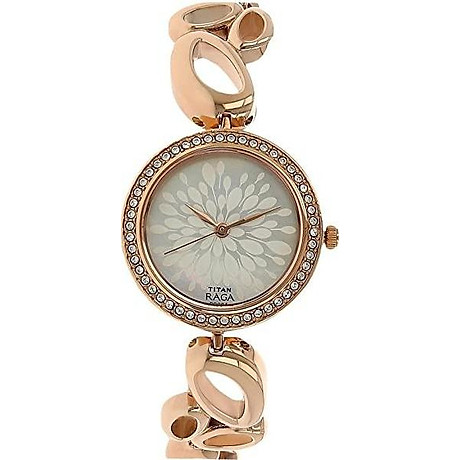 Titan raga women s bracelet dress watch with swarovski crystals - quartz, water resistant 1