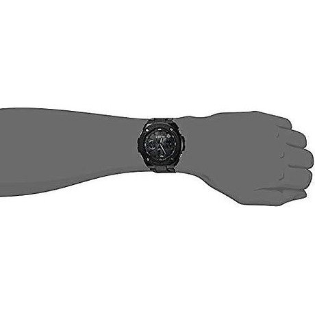 Casio men s g shock stainless steel quartz watch with resin strap, black, 27 (model gst-s100g-1bcr) 2