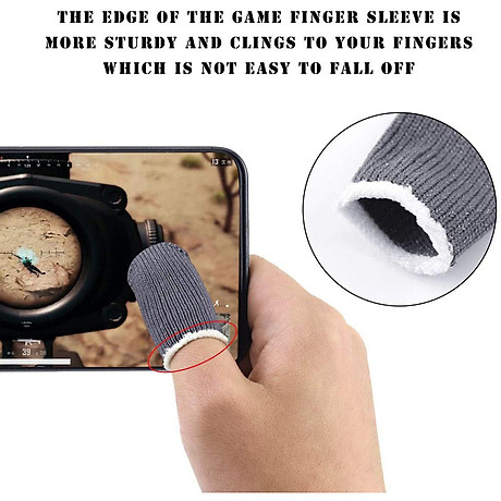 Bộ 2 bọc ngón tay cảm ứng chơi game mobile thoáng khí chống trượt ra mồ hôi và xây xước màn hình 5