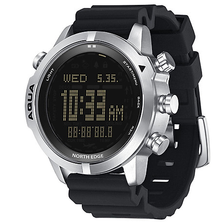 Men sports digital analog watch diving watch steel business wrist watch altimeter compass 200m waterproof 1