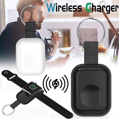 W4 apple watch portable durable safe quick black wireless charger for apple watch 1 2 3 4 7