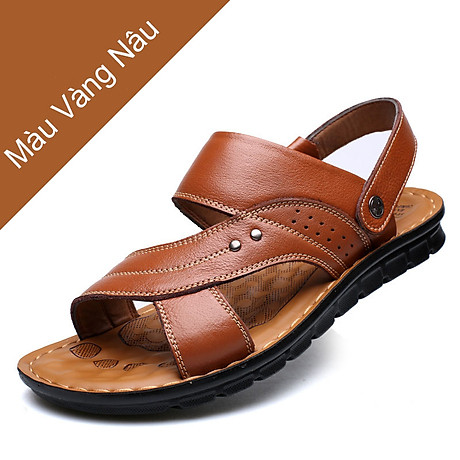 Giày sandal phong cách thời trang nhật bản đế mềm chất liệu da bò thật phù hợp với các mùa trong năm mã 12129 2
