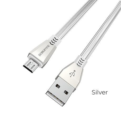Cáp sạc Micro USB dài 1m2 Borofone BU2 - Hàng chính hãng 2