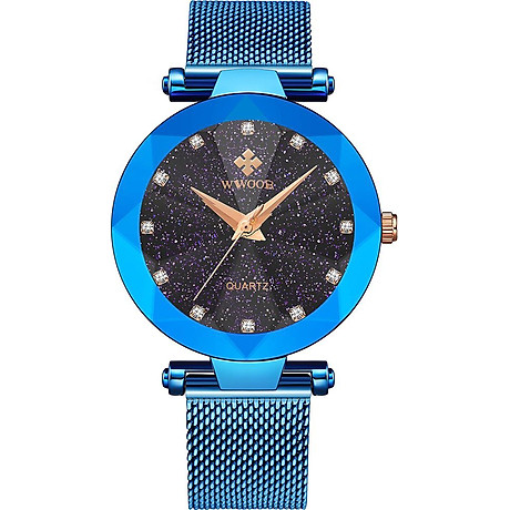 Wwoor 8869 women quartz watch stainless steel strap sport clock wristwatch 3atm waterproof fashion casual female watches 7