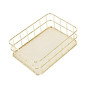 Modern Metal Gold Wire Mesh Storage Basket For Kitchen Bedroom Bathroom thumbnail