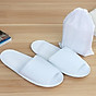 2 pairs of open toe disposable slipper spa indoor hotel slippers portable 7